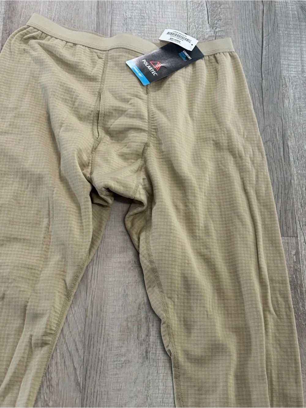 Men's Waffle Knit Thermal Long Johns - Tan Military
